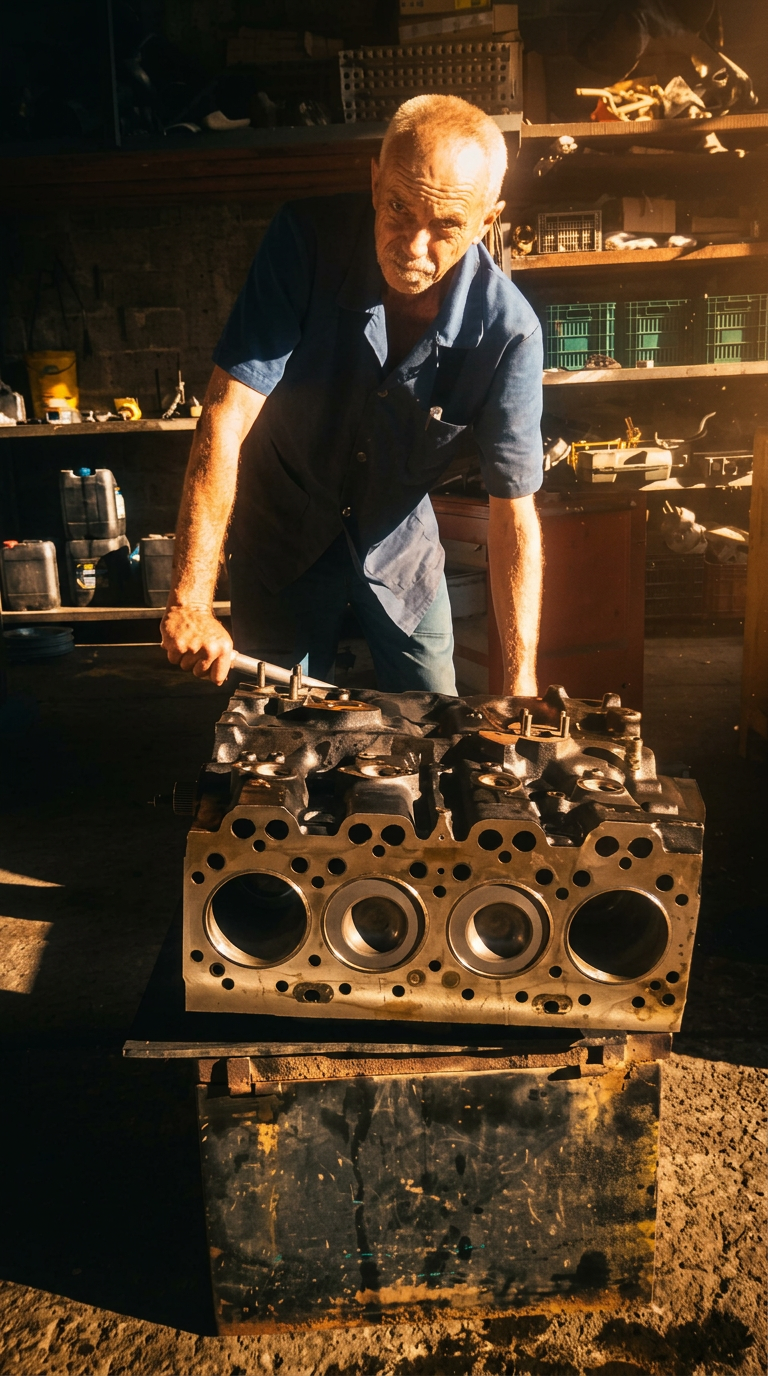 Retífica de bloco de motor diesel